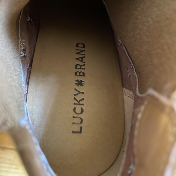 Lucky Brand Tan Ankle Boots Size 10M - Picture 9 of 9